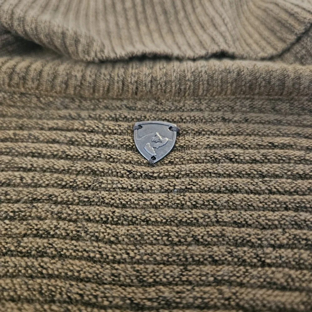 KUHL‎ Women's Solace Ribbed Knit Cowl Neck Sweater Brown Size Small Wool Blend